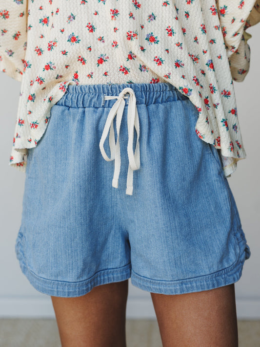 The Nest So Comfy Denim Shorts - Denim