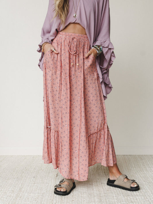 The Nest Emberlyn Maxi Skirt - Clay